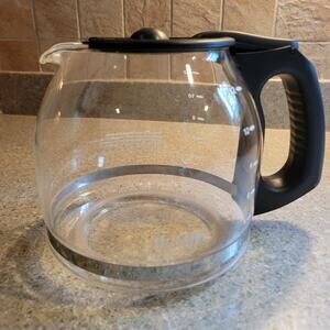 Mr. Coffee 12-Cup Coffee Decanter Carafe Replacement DW12-A01 J135YL Black